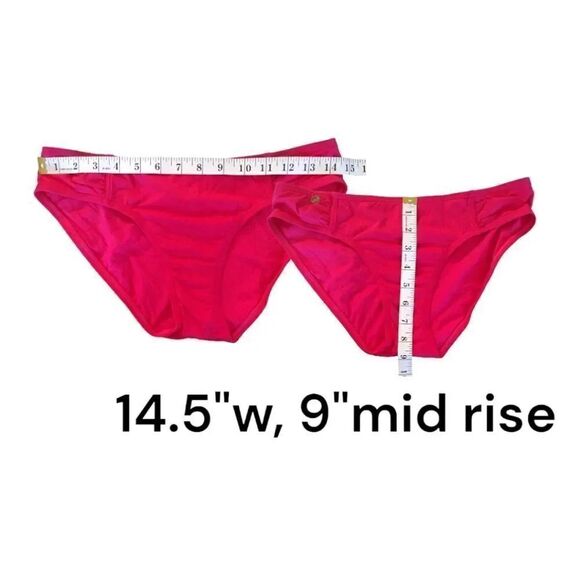Lole Activewear Pink Mid Rise Active Bikini Swim Bottoms Medium - Picture 12 of 12